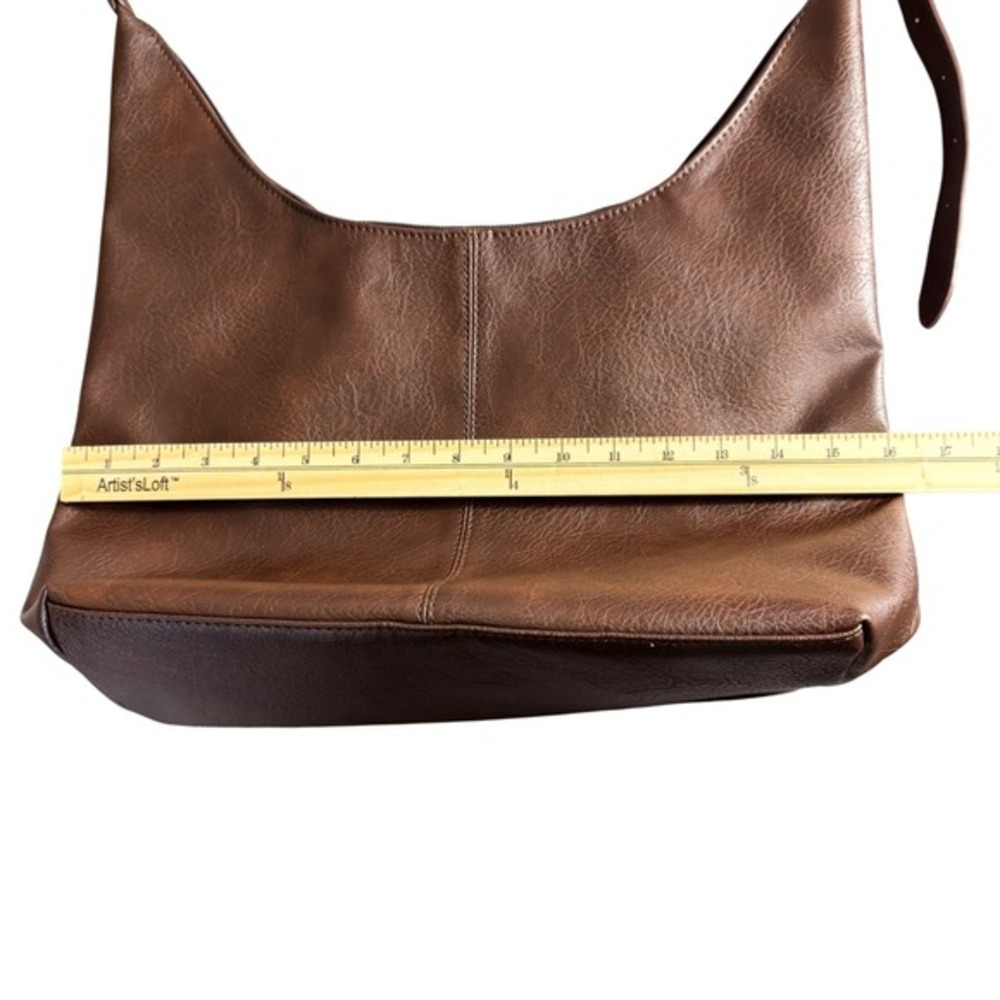 Tik Tok Shop Perfect Slouchy Purse Brown Crossbody Bag Adjustable‎ Faux Leather - Picture 8 of 11